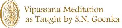 Logo Vipassana meditation as taught by SN Goenka